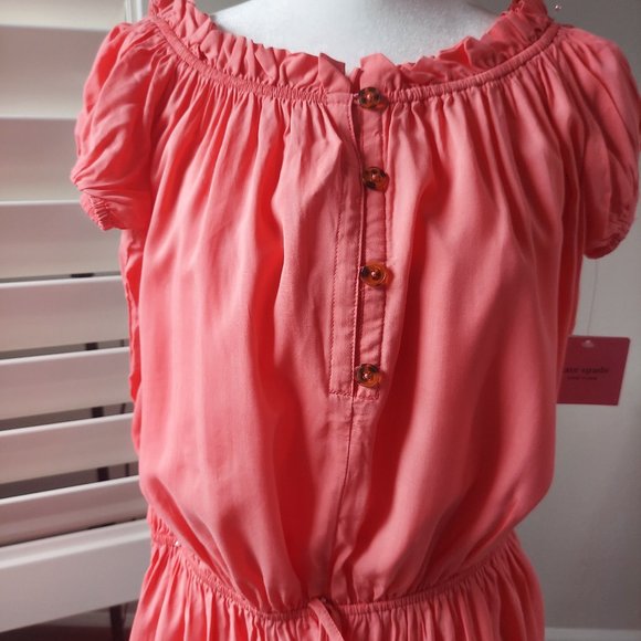 NWT Kate Spade New York Lychee Off the Shoulder Romper Swim Cover Up Sz S - Picture 5 of 16